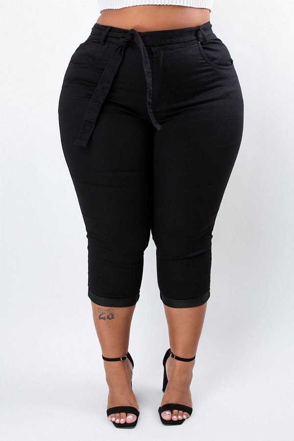 Calça Jeans Plus Size Capri Eudismar