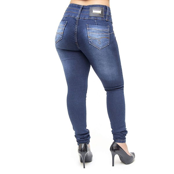 Calça Jeans Feminina Credencial Skinny Penellopy Azul