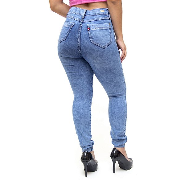 Calça Jeans Feminina Cambos Skinny Suene Azul