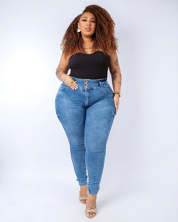 Calça Jeans Plus Size Skinny Eloar