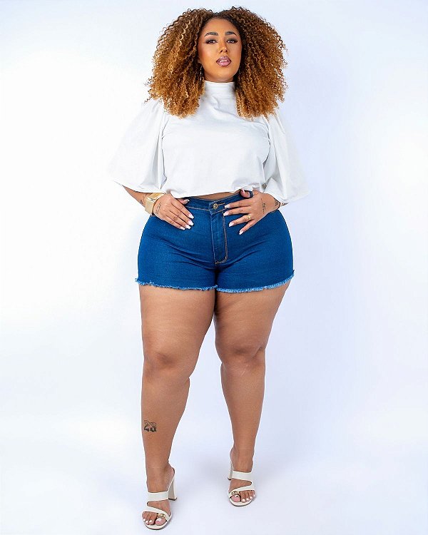 Shorts Jeans Curto Plus Size Talanna