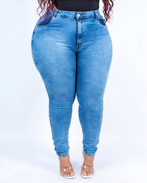 Calça Jeans Plus Size Skinny Siziane