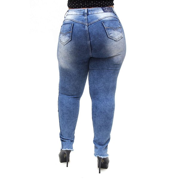 Calça Jeans Feminina Credencial Plus Size Luyssa Azul