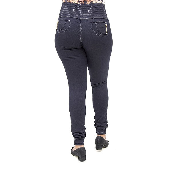 Calça Jeans Feminina S Planeta Levanta Bumbum com Elástico