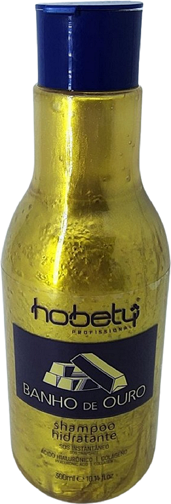 Shampoo Hidratante Banho de Ouro 300ml Hobety