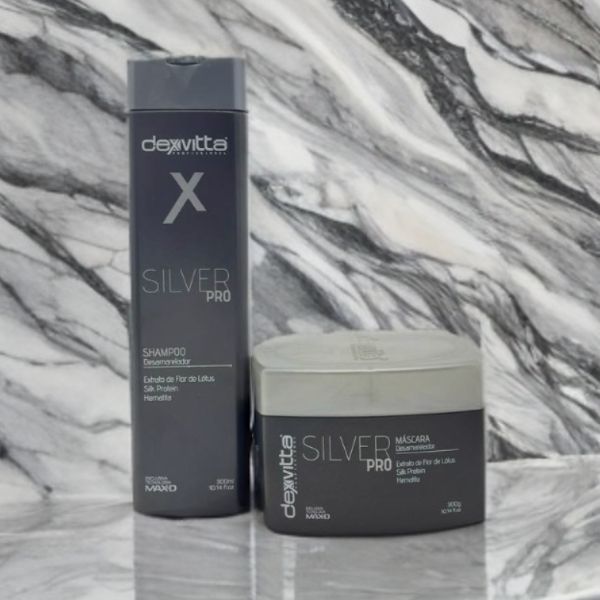 Dexvitta Desamarelador Silver Sh 300ml Mas 300g
