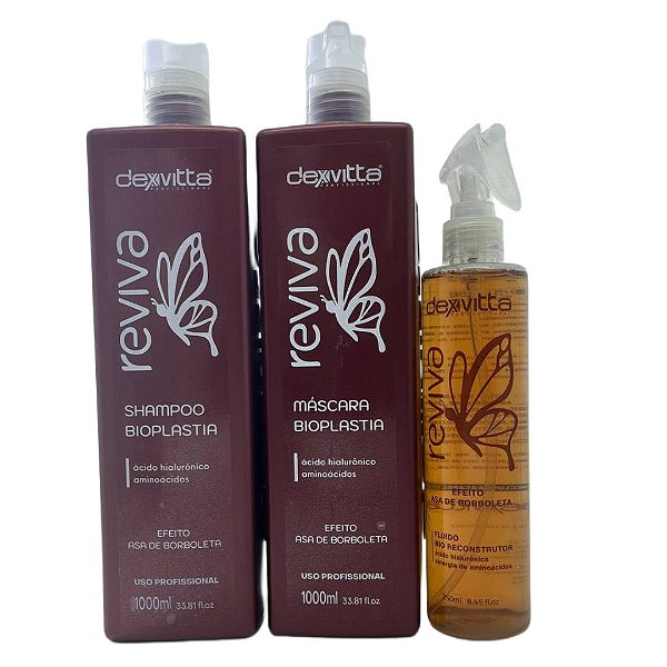 Kit Reviva Shampoo + Mascara + Fluido DexVitta