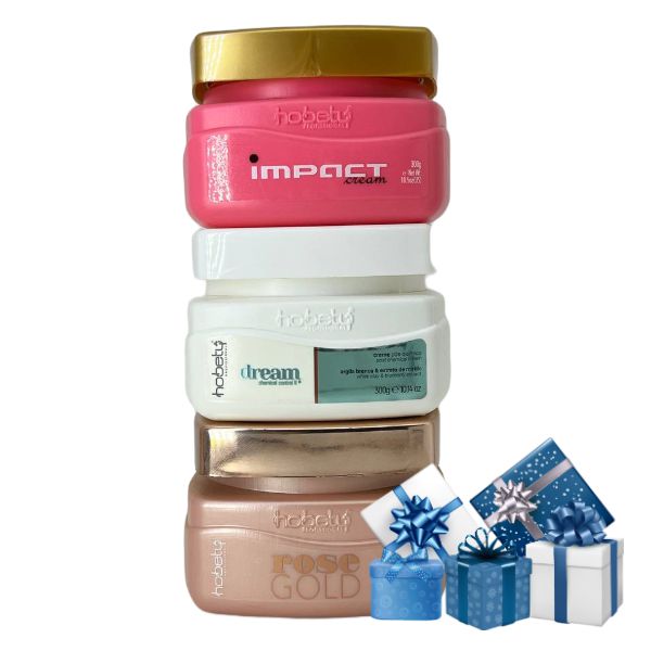KIT MASCARAS ROSE, IMPACT E DREAM + BRINDE - HOBETY