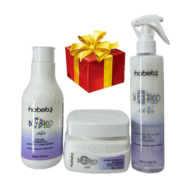 KIT Sha + Leave + Mascara Bifasico Winter + Brinde - HOBETY
