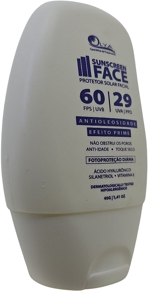 Protetor Solar Fps60 Efeito Prime Ácido Hyalurônico Olya 40g