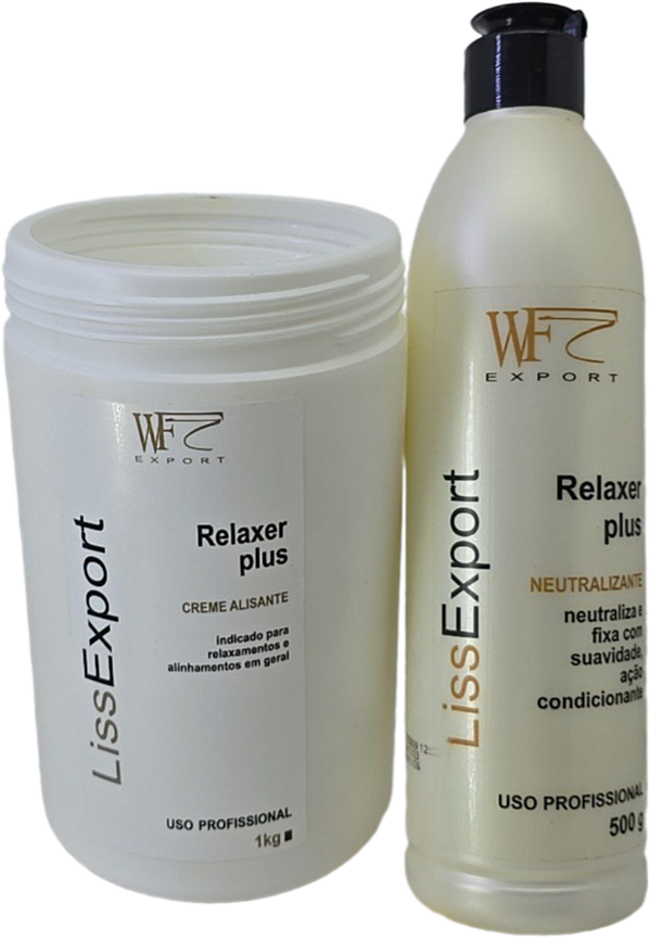 Kit Alisante Relaxer Plus Suave 1kg - Neutralizante 500ml Wf