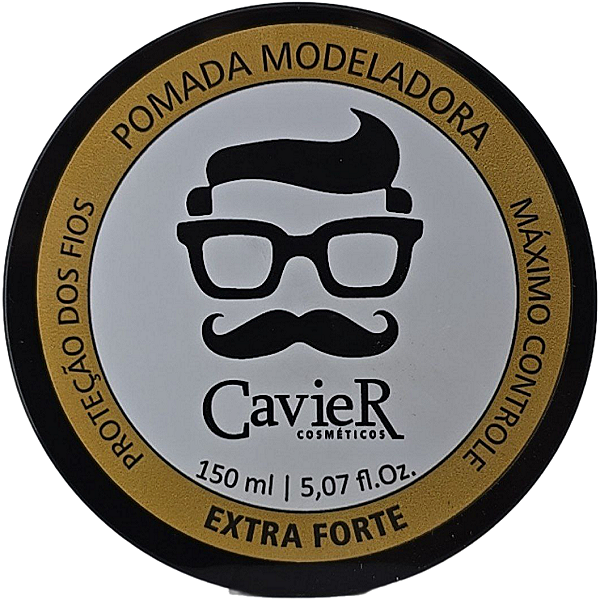 Pomada Modeladora Extra Forte Efeito Molhado 150g Cavier