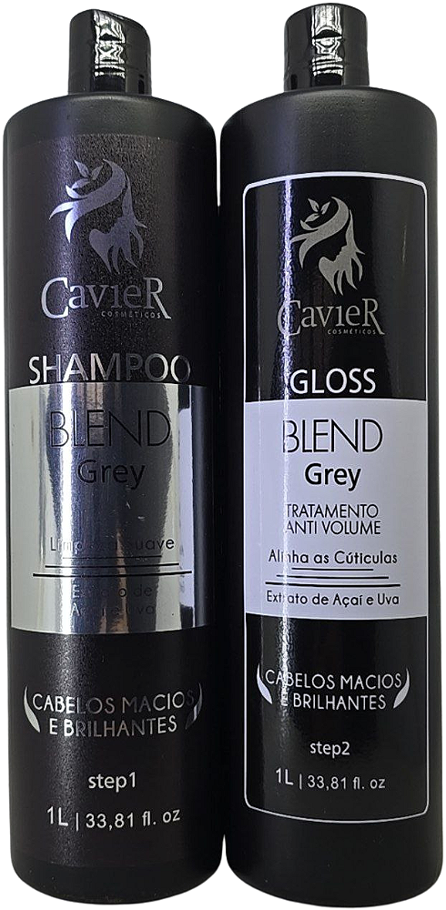 Tratamento Anti Volume Blend Grey - Cavier 2 Passos Original