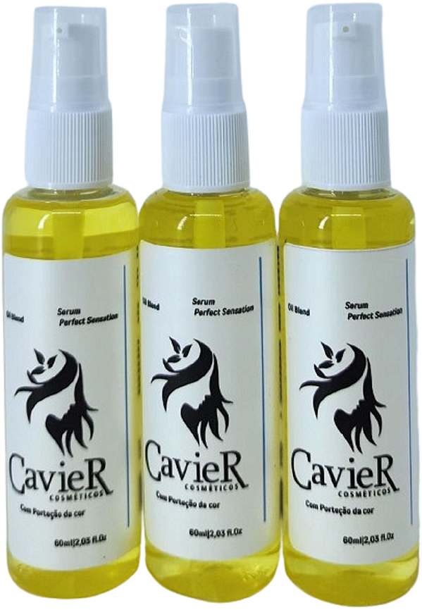 Tratamento 3 Finalizadores Oleo Argan 60ml Cavier Cosmeticos