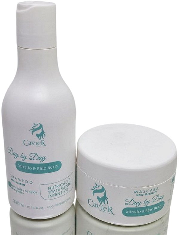 Kit Shampoo 280ml Mascara 280g Mirtilo Cavier