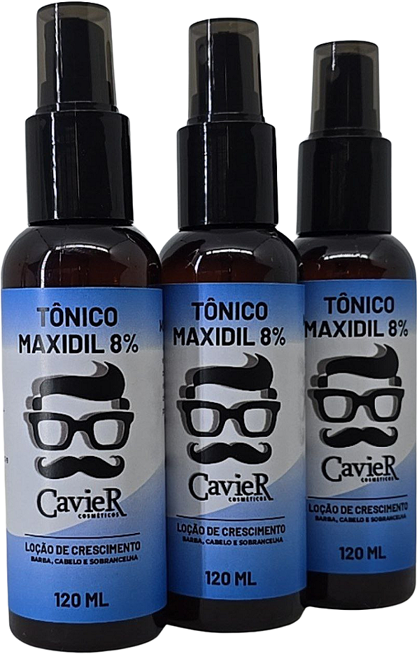 Kit 3 Tonicos Maxidil Crescimento Capilar 360ml Cavier