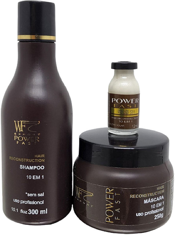 Kit Tratamento Reconstrutor Power Fast Sh Mas Ampola 560g WF