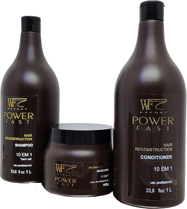 Kit Power Fast Reconstrução Sh Mas Cond 2500ml WF