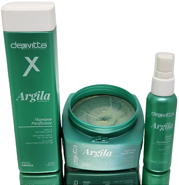 Kit Tratamento Argila Therapy Manutenção Em Casa Dexvitta