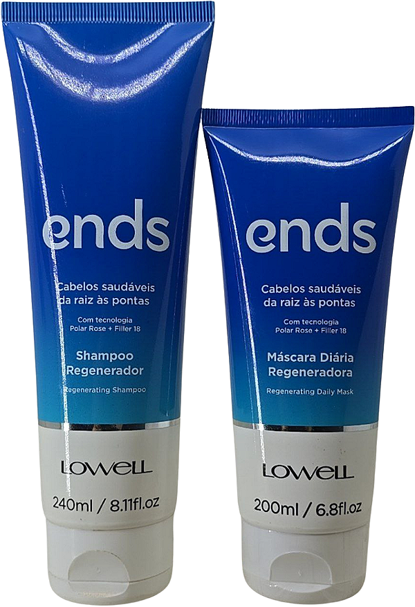 Kit Ends Shampoo 240ml - Mascara 200ml Lowell