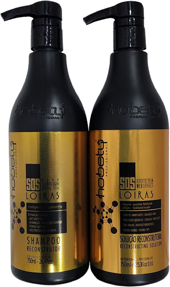 Hobety Kit Sos Loiras Shampoo - Máscara 2x750ml