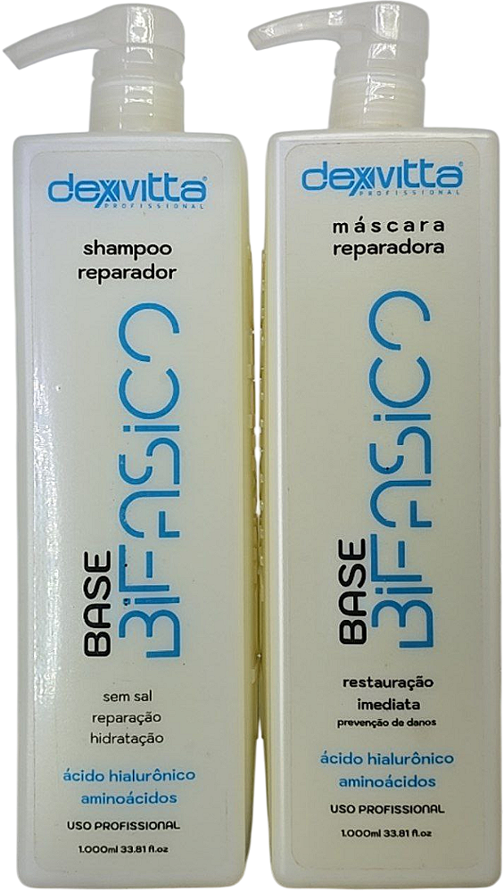Kit Tratamento Bifasico Shampoo 1 L Mascara 1 Kg Dexvitta
