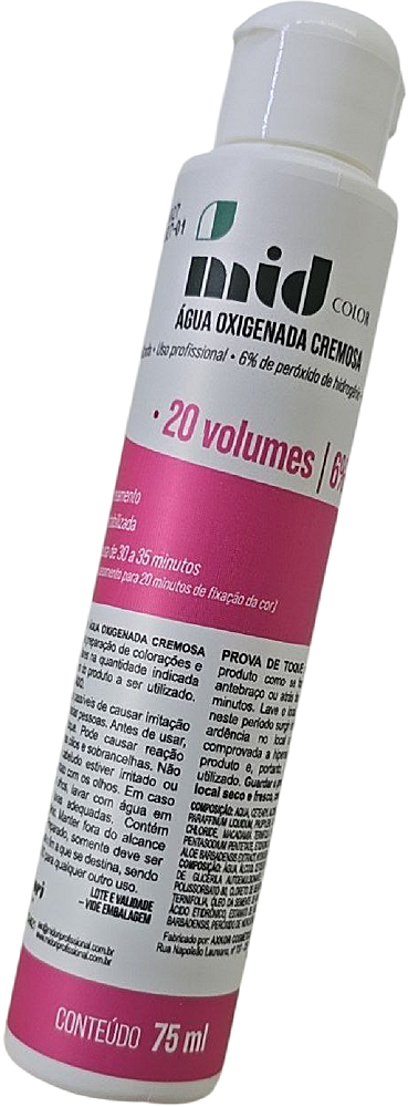 Água Oxigenada 20 Vol Midori 75ml