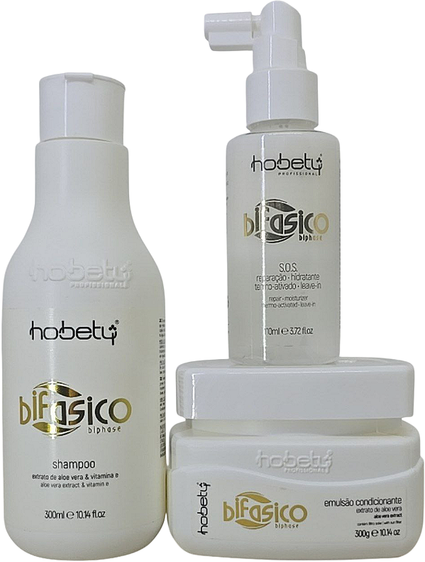 Kit Tratamento Bifasico Sh 300 - Mas 300 - Mini Leave In 110