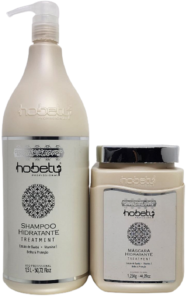 Kit Hobety Hidratante Shampoo 1,5 L Mascara 1,250 Kg