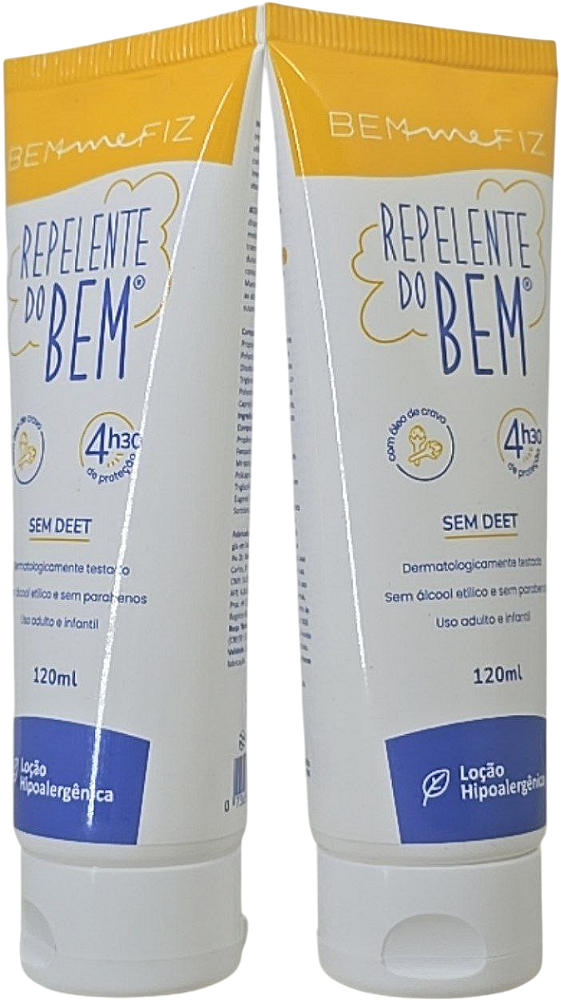 Kit 2 Loção Repelente De Insetos Sem Deet Para Bebes 120ml