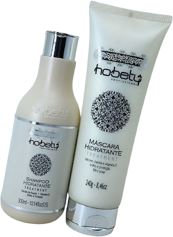 Kit Hidratante Sh 300ml Mas 240g Tratamento Hobety