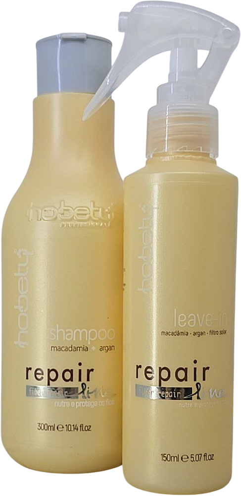 Tratamento Repair Line Shampoo 300ml Leave In 150ml Hobety