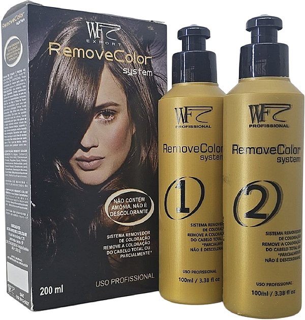 Kit Removedor Coloração Total Parcial Remove Color Wf 200ml