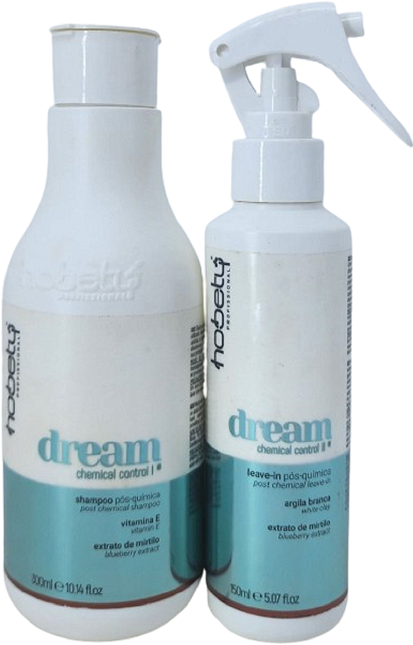 Kit Tratamento Dream Shampoo 300ml Leave In 150ml Hobety