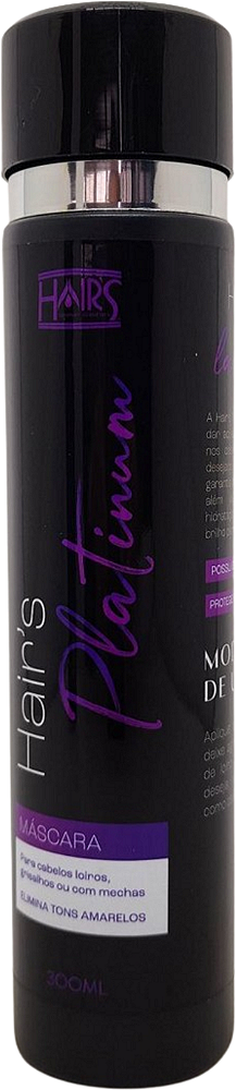 Mascara Tratamento Platinum Matização 300ml Hairs Company