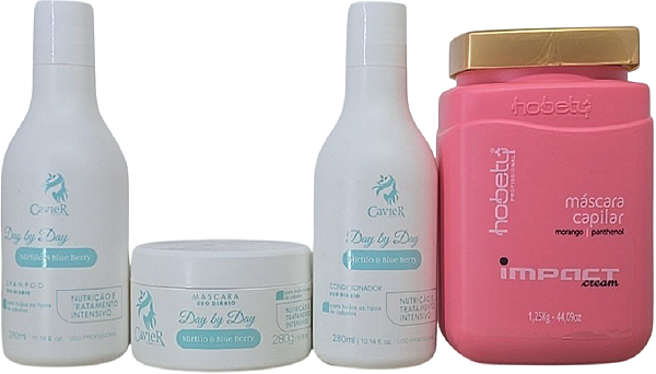 Kit Tratamento Manutenção Mirtilo Cavier + Mascara Impact