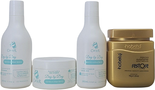 Kit Tratamento Manutenção Mirtilo Cavier + Mascara Restore