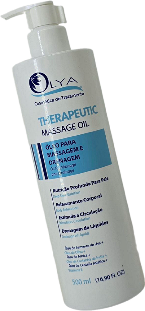 Óleo Terapêutico De Massagem E Drenagem Linfática Olya 500ml