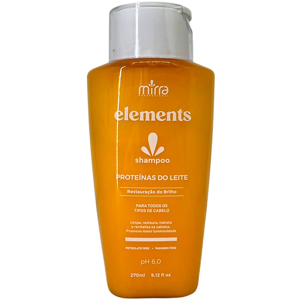 Shampoo Mirra Elements Proteínas Do Leite Restauração 270ml