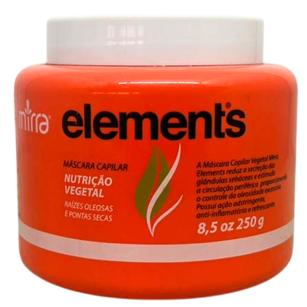 Máscara Capilar Mirra Elements Nutrição Vegetal 250g
