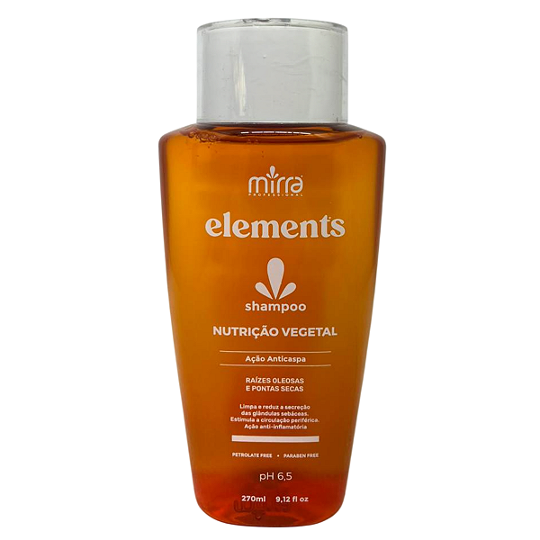 Shampoo Mirra Elements Nutrição Vegetal Anticaspa 270ml