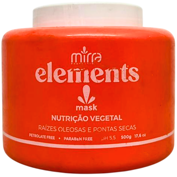 Máscara Anticaspa e Nutritiva Mirra Elements Nutrição Vegetal