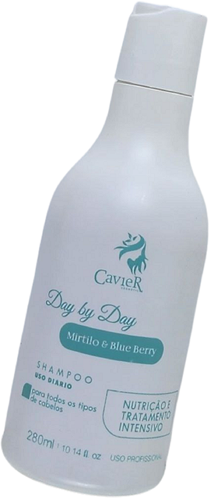 Shampoo Cavier Day by DayTodos Tipos Cabelo 280ml Mirtilo