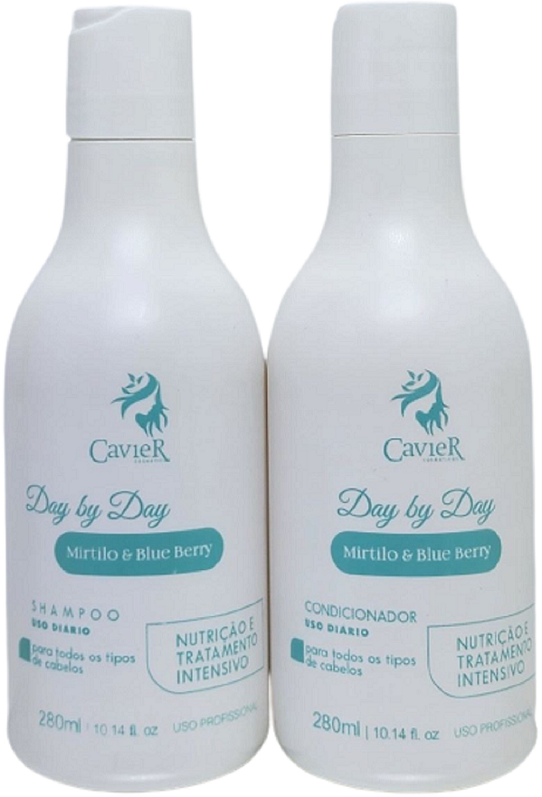 Kit CavieR Day By Day Mirtilo Nutrição Shampoo + Condic 280ml