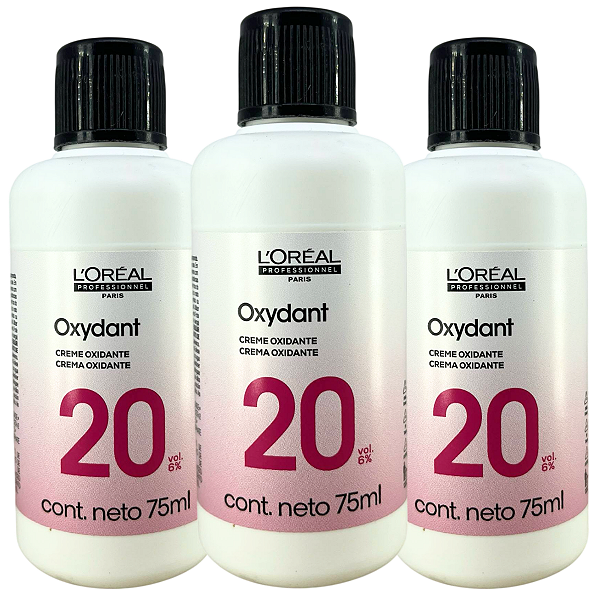 Água Oxigenada L'Oréal Professionnel 20 Volumes 6% 75ml 3UN