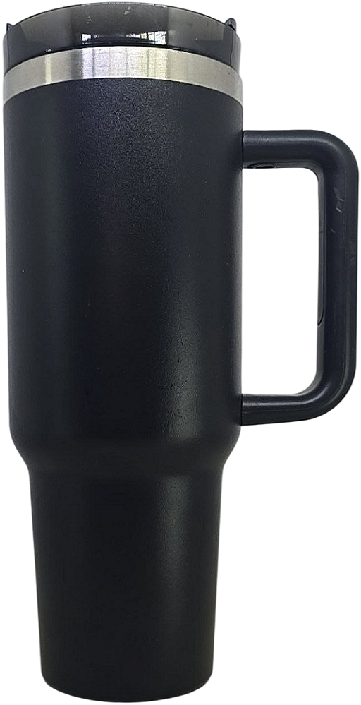 Copo Térmico Beer Pints 1200ml Preto Alça E Canudo Premium