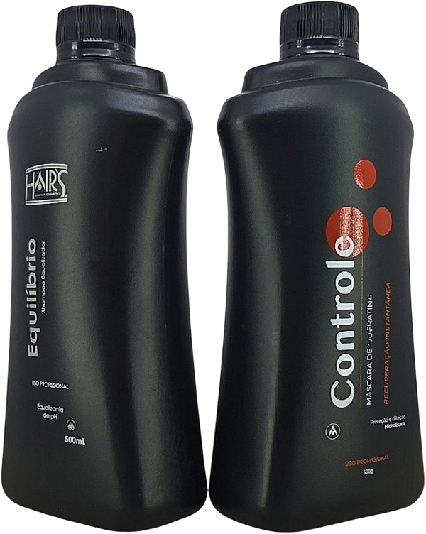 Kit Reconstrução Hairs Shampoo Equilíbrio - Máscara Controle