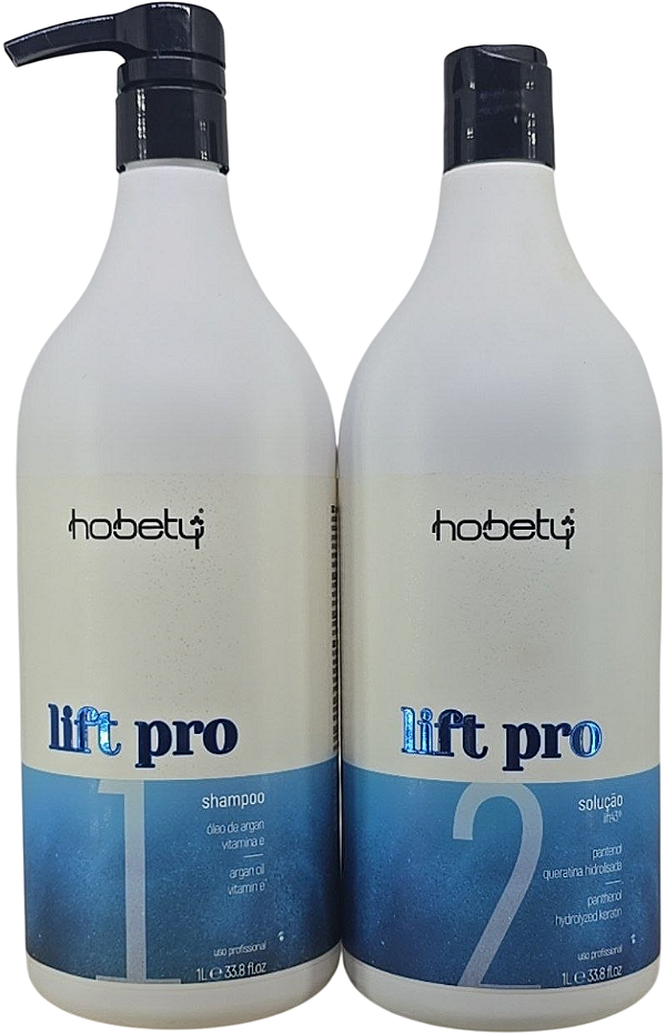Kit Hobety Lift Pro Passo 1 e Passo 2 Profissional 1 L Cada