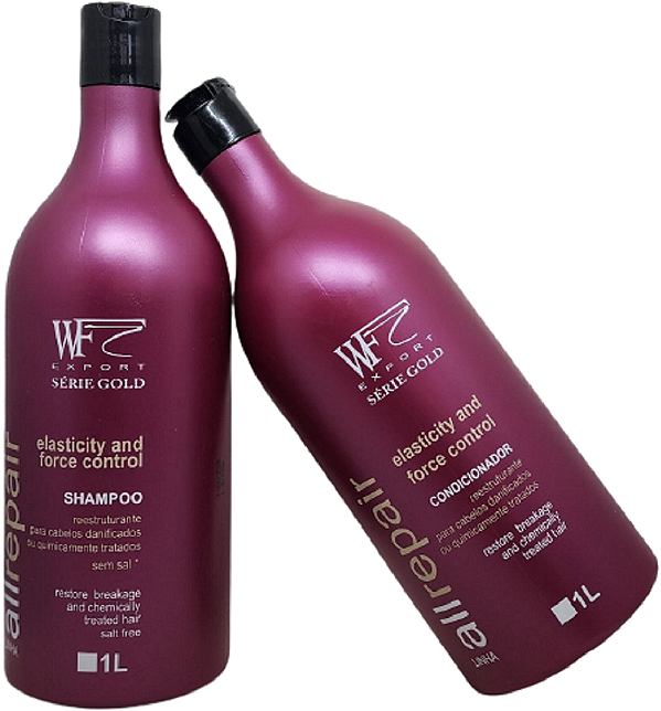 Kit Shampoo 1 L Condicionador 1 L WF Serie Gold All Repair