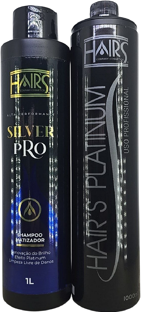 Kit Matizador Hairs Sh Silver Pro1 L - Mas Platinum 1 L